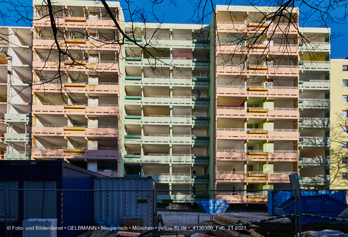 21.02.2023 -  Mega-Sanierung in der Kurt-Eisner-Straße in Neuperlach